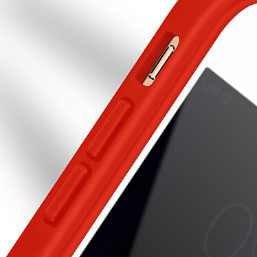 Avizar Coque iPhone 7 Plus et 8 Plus Dos Plexiglas Avant Polymère Contour Rouge pas cher