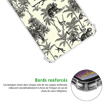 Acheter LaCoqueFrançaise Coque iPhone 12 mini Silicone antichocs Solides coins renforcés  transparente Motif Botanic Evasion