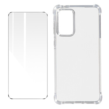 Avizar Pack Protection Pour Samsung Galaxy A73 5G Coque + Verre Trempé  Transparent
