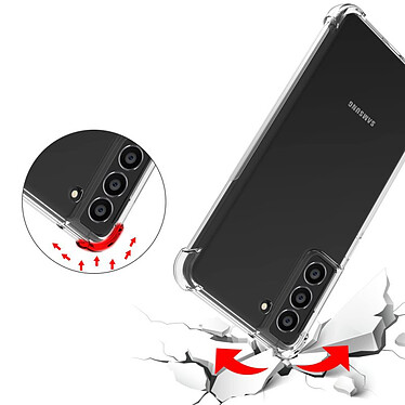 Evetane Coque Samsung Galaxy S22 5G Anti-Chocs avec Bords Renforcés en silicone transparente Motif Housse Protection pas cher