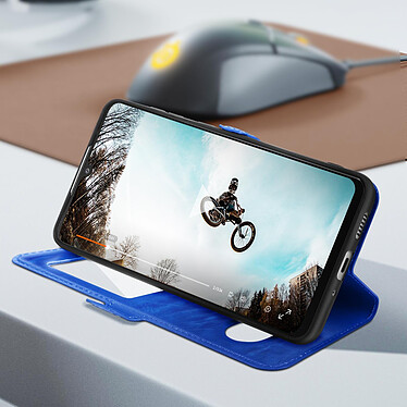 Acheter Avizar Étui pour Samsung Galaxy A33 5G Double Fenêtre Support Vidéo  Bleu