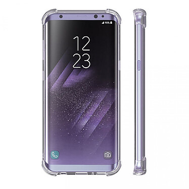 Evetane Coque ANTI CHOCS compatible avec Galaxy S8 Samsung silicone transparente Motif avec bords renforcés pas cher