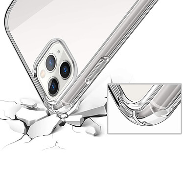 Evetane Coque iPhone 12/12 Pro Antichoc Silicone + 2 Vitres en verre trempé pas cher