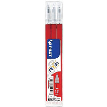 PILOT Recharge pour stylo roller FRIXION BALL 10, rouge