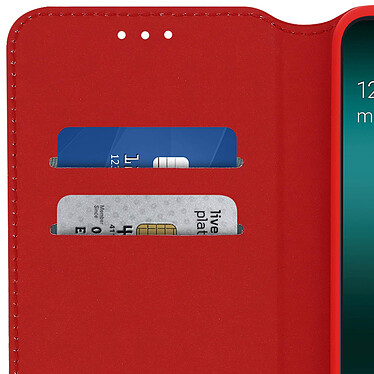 Avizar Housse Samsung Galaxy A50 Étui Folio Portefeuille Fonction Support rouge pas cher