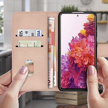 Avis Avizar Étui pour Samsung Galaxy S20 FE Clapet Portefeuille Support Vidéo  Rose Gold