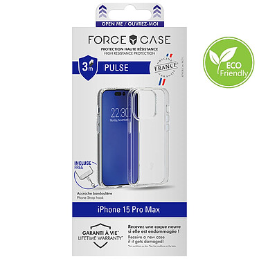 Force Case Coque pour iPhone 15 Pro Max Antichoc Renforcée Transparent pas cher