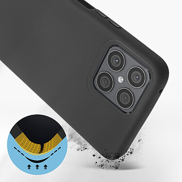 Avis Avizar Coque pour Honor X8 Silicone Semi-rigide Finition Soft-touch Fine  Noir