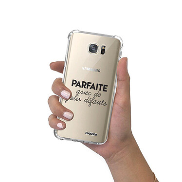 Evetane Coque Samsung Galaxy S7 anti-choc souple angles renforcés transparente Motif Parfaite Avec De Jolis Défauts pas cher
