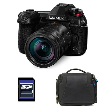 PANASONIC LUMIX G9 Noir + 12-60 f/2.8-4.0 + Sac et Carte SD 4 Go