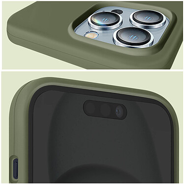 Acheter Moxie Coque pour iPhone 15 Pro Max Semi-rigide Intérieur Microfibre Kaki