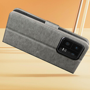 Avizar Housse pour Xiaomi 13 Pro portefeuille rangement carte support vidéo  gris pas cher