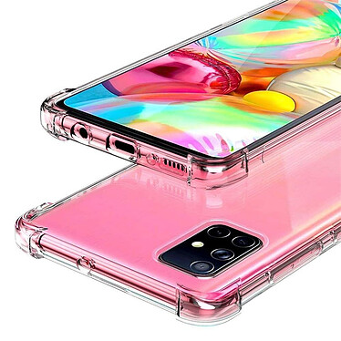 Acheter Evetane Coque compatible avec Samsung Galaxy A71 Anti-Chocs avec Bords Renforcés en silicone transparente Motif