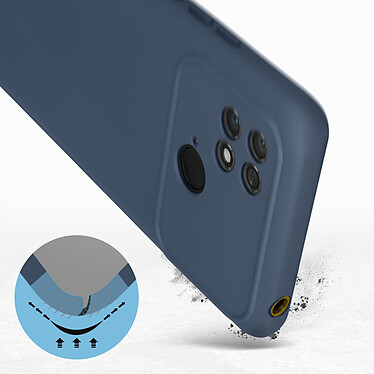 Avis Avizar Coque pour Xiaomi Poco C40 Silicone Semi-rigide Finition Soft-touch Fine  Bleu Nuit