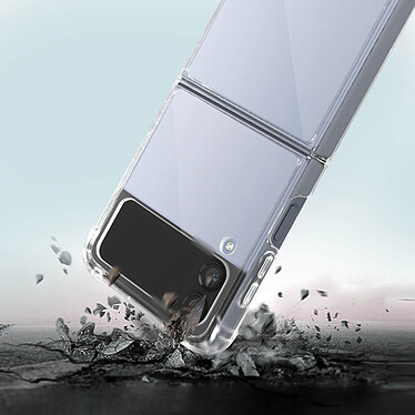 Avis Avizar Coque pour Samsung Galaxy Z Flip 4 Silicone Souple Renforcés Fine Transparent