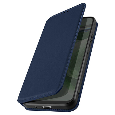 Avizar Étui pour Sony Xperia 1 Porte-carte Support Vidéo Clapet Magnétique  Bleu Nuit
