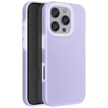 Avizar Coque pour iPhone 16 Pro Silicone Souple Intérieur Doux Bord Surélevé Violet Clair