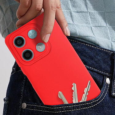 Avis Avizar Coque pour Xiaomi Redmi Note 13 5G Silicone Protection Caméra Rouge