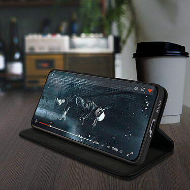 Acheter Avizar Étui Samsung S21 Ultra Portefeuille Support Vidéo Fermeture Magnétique noir