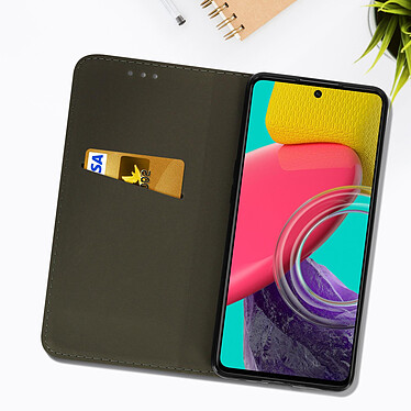 Avis Avizar Étui pour Samsung Galaxy M53 5G avec Clapet Porte-carte Fonction Support  noir