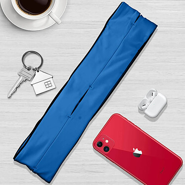 Avizar Ceinture de Sport Smartphone Extensible taille XL (89 cm) bleu pas cher