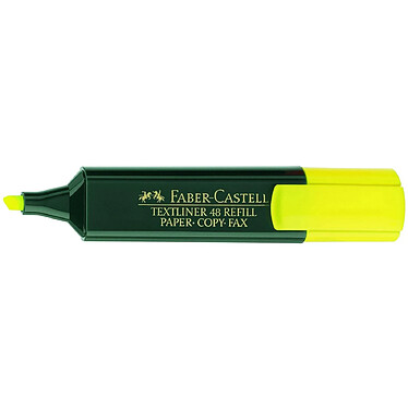 FABER-CASTELL Surligneur TEXTLINER 48 Refill Pointe Biseau 1 - 5 mm Jaune fluo x 12