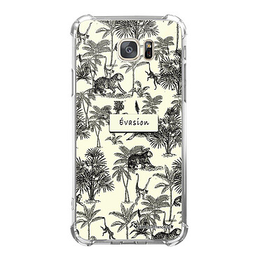 LaCoqueFrançaise Coque Samsung Galaxy S7 Silicone antichocs Solides coins renforcés  transparente Motif Botanic Evasion