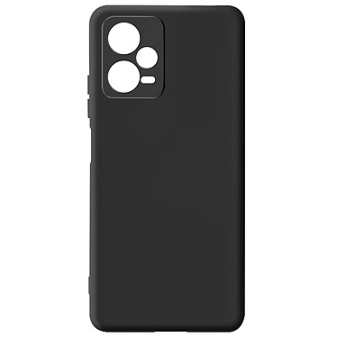 Avizar Coque pour Xiaomi Redmi Note 12 5G Silicone Semi-rigide Finition Douce au Toucher Fine  Noir
