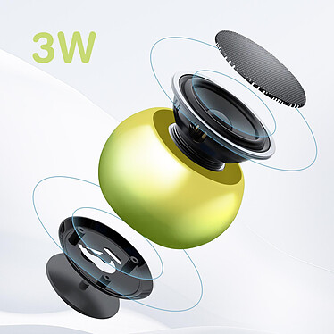 Avis Moxie Mini Enceinte Sans-fil Bluetooth Autonomie 3h Design Ultra-compact Jaune