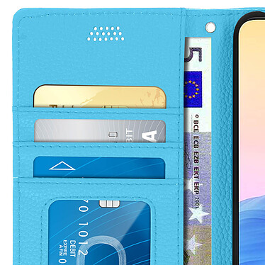 Avizar Housse Xiaomi Redmi Note 10 5G / Poco M3 Pro Porte-carte Support Vidéo Bleu ciel pas cher