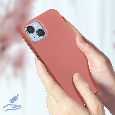 Acheter Avizar Coque pour iPhone 14 Silicone Semi-rigide Finition Soft-touch Fine  rose