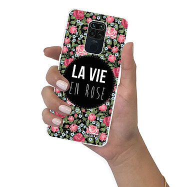 Evetane Coque Xiaomi Redmi Note 9 360 intégrale transparente Motif La Vie en Rose Tendance pas cher