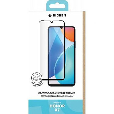 BigBen Connected Protège écran pour Honor X7 en Verre trempé 2.5D Anti-rayures Transparent pas cher