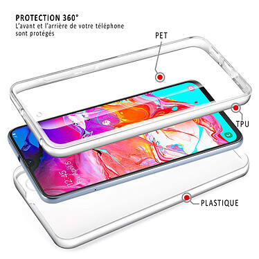 Avis Evetane Coque Samsung Galaxy A70 360° intégrale protection avant arrière silicone transparente Motif