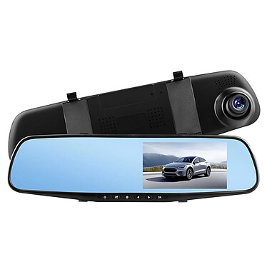 Avizar Dashcam Voiture Rétroviseur Miroir DVR-01 Capteur G Écran TFT 5'' Noir