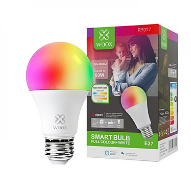 Acheter Woox - Ampoule LED Smart Zigbee E27 RGB+CCT - R9077 - Woox - Occasion
