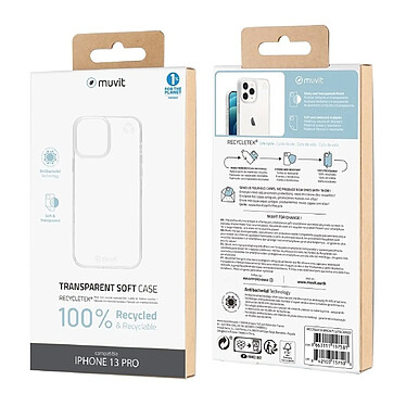 Avis Muvit Coque pour iPhone 13 Pro RECYCLETEK SOUPLE Transparent