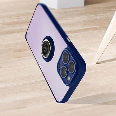 Acheter Avizar Coque pour iPhone 14 Pro Bi-matière Bague Métallique Support Vidéo  bleu