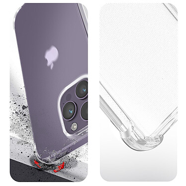 Acheter Avizar Pack Protection pour iPhone 14 Pro Coque Renforcée + Verre Trempé  Transparent