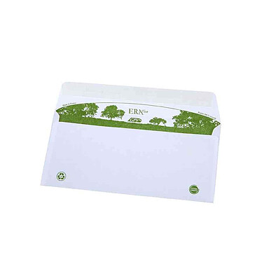 GPV Boite de 500 enveloppes extra blanches 100% recyclées C5 162x229 fenêtre 45x100 bande de protection