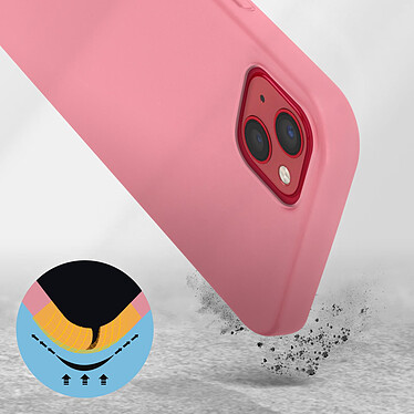 Avis Avizar Coque iPhone 13 Mini Silicone Semi-rigide Finition Soft-touch rose