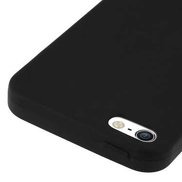 Avizar Coque Silicone TPU Gel Souple Apple iPhone SE / 5S / 5 - Noir Mat pas cher