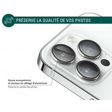 Acheter Force Glass Protège-caméra pour iPhone 15 Pro/15 Pro Max/14 Pro/14 Pro Max Ultra-résistant Argent
