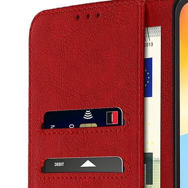 Acheter Avizar Housse Xiaomi Redmi 10C Clapet Portefeuille Fonction Support Vidéo rouge Chesterfield