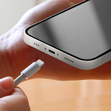 Clappio Connecteur de Charge Lightning pour iPhone 14 avec Microphone  Blanc pas cher