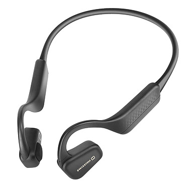 Swissten Casque Sport sans fil Air Conduction, Bluetooth 5.3 Noir