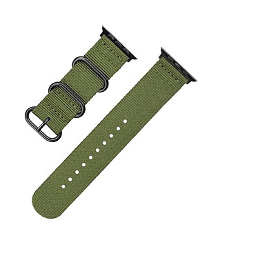 Acheter Evetane Bracelet en nylon pour Apple Watch (42/44/45/49 mm) Vert Foret