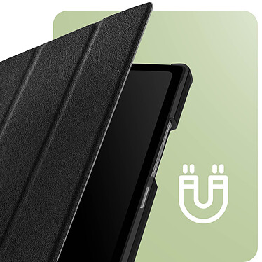 Avizar Housse pour Lenovo Tab M8 Gen 4 Clapet magnétique Support video / clavier Mise en Veille  Noir pas cher