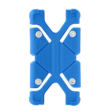 Avizar Coque pour smartphone 3.8 à 4.7 pouces Universel Silicone Gel Bumper Fonction support  bleu