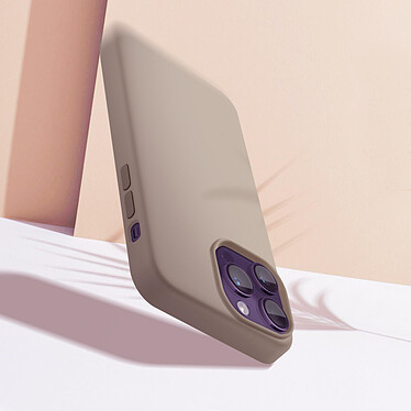Avis Moxie Coque pour iPhone 14 Pro max Hybride Semi-rigide Fine Légère Intérieur Doux  gris nardo